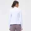 Yoga Jacket Women's Zipper Slim Fitness Sweat Wicking Tight Sports Coat Running Casual Workout Gym Clothes Tops