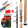 Karpmatare Fly Fishing Rod Spining Telescopic Portable Tools 2.1m 2,4m 2,7 m 3,0 m 3,6 m ultralight Travel Surf Accessories 211118 11