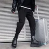 2021Men's autumn and winter black overalls with Martin boots