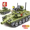 Sembo 324 stks Militaire Sets Main Battle Tank WW2 Bouwstenen Wapen Figuren Army City Enlighten Bricks Speelgoed voor kinderen Gift X0902