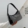 Evening Bags Bright Diamond Underarm Bag Women's Summer Handbag 2021 Fashion Shoulder Armpit Small Square Purses