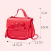 Kinderen mini tas lederen schattige boog baby kleine munt nul portemonnee pouch box kawaii kleine meisje geld verandering peuter zwart portemonnee gift