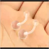Tongue Body Jewelry Drop Delivery 2021 Clear Lip Stud Belly Button Rings Cartilage Retainer 16G 14G Nose Piercing Flexible Acrylic Bioflex In