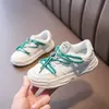 Girls Tenis Casual Sports Shoes5 Spring And Autumn 7 Children's Sneakers 8 Boys 9 Big Kids Fashion Leather White Shoes 10 Years G1025