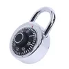 Mini Portable Password Lås Gym Closet Safe Disc Anti-thyt Lock Metal Dial Bagage Locker Turntable Lösenord Hänglås