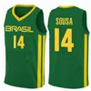 2019 World Cup Team Brasil Basketball Jerseys 9 Marcelinho Huertas 14 Marquinhos Sousa Cristiano Felicio Vitor Benite Anderson var2076847