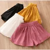 Summer 2 3 4 5 6 7 8 9 10 Years Baby Children Big Size Simple Cute Solid Candy Color Cotton Loose Shorts For Kids Girls 210529
