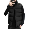 Homens de inverno para baixo de algodão colete casual jaqueta de colete quente masculino casaco grande tamanho grande M-5XL G1115