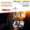 30pcs/Set Brass Valve Cores Repair Kit Tools Remover Multi-Function 4 Way For Car Bike Bicycle Motorcycle Truck Tire Repairs Tool