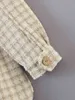 Valainge Oversize Plaid Jacket Kvinnor Tweed Coat Långärmad och jacka Kvinna Tjock Koreansk Ytterkläder 210521