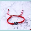 수공예 행운의 팔라 릿 kabbalah 빨간색 줄 스레드 Hamsa Bracelets Blue Turkish Evil Eye Charm Jewelry Fatima Friendship Drop Deliver