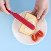 Kek Kremalı Tereyağı Spatula Aracı Uzun Kulplu Tereyağı Bıçak Karıştırma Hamuru Kazıyıcı Kaşık Fırça Gıda Sınıfı Silikon Pişirme Aşçı Araçları Bakeware YFA3074