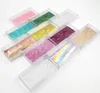 Caja de pestañas de 25 mm Rectángulo Plástico Transparente Cajas de pestañas 3D Caja Cosmética Pestañas postizas Embalaje Caja de almacenamiento de pestañas postizas GGA4636