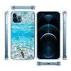 Ocean Scenery TPU Soft Shell New Animal Sea Fish Phone Fodral för iPhone 11 12 13 Pro Max X XR XS 8 7 Plus Högkvalitativ stötskyddad täckning