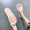 20121 Sommar Kvinnor Slipper Brand Weave Ladies Sandal Skor Låg Öppna Toe Flat Casual Slides Beach Flip Flops Stor storlek 36-41 210611