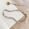 ASHIQI Big Natural Pearl Set di gioielli in colori misti Collana in argento sterling 925 Bracciale per donna 2021 regalo