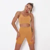 Women Yoga Suit Gym Sportswear Tracksuits Fitness Sport two Piece set 2PCS shorts bra Leggings outfits Active tech fleece workout Yogaworld Fashion Designer sets