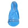 Dog Apparel Summer Outdoor Puppy Pet Rain Coat Hoody Waterproof Jackets PU Raincoat For Dogs Cats Clothes Whole P63295O