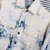Uomo039s Giacche Liangjie Giappone Off Top Bianco Fiocco di neve Cravatta tinta sbiancata Freccia Giacca di jeans quattro stagioni e donna039s 20213274865