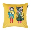 Taie d'oreiller design de luxe classique dessin animé chat motif broderie housse de coussin 45*45cm pour la décoration de la maison et le festival cadeaux de Noël 20