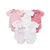 5 Stuks / Pack Born Baby Boy Girl Bodysuit 100% Katoen Kwaliteit Ropa de Bebe Infant Baby Jumpsuits 3/6-24 Maanden 220211