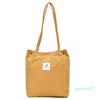 Designer-mulheres sólidas corduroy sacos de ombro sacola de compras pacote crossbody sacos bolsas bolsas casuais para mulheres Bookbag