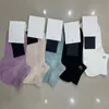 Women Girl Cotton Ankle Socks with Stamp 5 Colors Letters Casual Breathable Sock for Gift Party Fashion Hosiery5433763