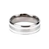 Projektant marki 316L Pierścień stali tytanowej Miłość Effled Wedding Pand Biżuteria dla miłośników Para prezent ślubna US rozmiar 4-11242f