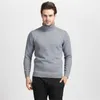 Pullover männer einfarbig Rollkragen pull homme herren kleidung 210909