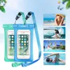 US-amerikanische Aktien 2 Packung Floatable Wasserdichte Hüllen Trockensack Mobiltelefonbeutel für iPhone X / 8/8 Plus / 7/7 Plus Google Pixel LG Samsung Galaxy A336V