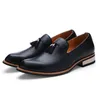 Oxfords para hombre, zapatos informales con borlas bordadas, zapatos de vestir de moda para club nocturno para hombre, botas, zapatos de boda, mocasines para hombre