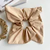 Moda pano scrunchies cor sólida cor de borracha de cor para mulheres meninas quadrados quadricundos elásticos cordas de cabelo de rabo de cavalo