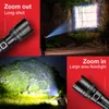 Flashlights Torches XHP99 LED 18650 Tactical Torch Powerful Rechargeable Flash Light Hunting Bright Portable Lamp8963373