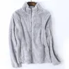 Winter Coral Fleece Jas Damesjas Dubbelzijdige Verkappelde Jassen Warm Outdoor Top Stormcoat Liner 210515