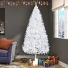 新しい白いクリスマスツリー120cm 150cm 180cm 210cmの金属の折りたたみ式スタンドの家の装飾クリスマスの装飾飾り