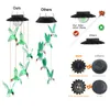 Lâmpadas solares que mudam o móvel diodo emissor de diodo emissor de luz do led presentes do carrilhão para o aniversário da avó da avó que pendura o jardim da festa de Natal