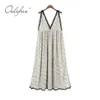 Sommar plus storlek kvinnor blommig lång vintage boho spets crochet maxi strand klänning 210415