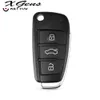 3 Button Folding Flip Remote Key Shell Case Fob For Audi A6L Q7 A2 A3 A4 A6 A6L A8 TT 2008 2009 2010 2011 Fob Case6756635