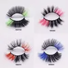 20mm gekleurde wimper 25mm faux 3D nertsen eyelashes 20 stijlen pluizig grote volledige strip wimpers make-up