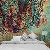 Mandala tapestry indisk vägg hängande inredning filt yoga mat sjal matta hem kudde kasta hem dekor matta 210609