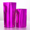 400 pièces Stand up Mylar violet sacs d'emballage refermable feuille d'aluminium pochette d'emballage différentes tailles fermeture éclair sac de stockage des aliments