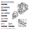 Uppsättning av 1 transmission Bell Housing Bolt Kit Head Bults Fit för Honda Acura B Series B16 B18 B20 5SPD Impact Resistance PQY-EMK15-B206J