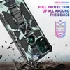 Handyhüllen für Samsung Galaxy A03S A32 A72 A52 A22 Ganzkörper stoßfest Militärqualität Eingebauter Ständer Heavy Duty Cover B