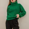 Höst vinter överdimensionell tjock tröja pullover lös cashmere turtleneck stor storlek pullover för kvinnor kvinnlig 210914