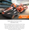 JJRC Q86 2-in-1 Amphibious Remote Control Hovercraft Boat RC Stunt Drift Car - Red