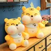 25 cm bonito tigre brinquedo de pelúcia animais macios boneca crianças presente de alta qualidade tigres desenhos animados brinquedos empoleirados presentes de aniversário