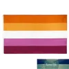 1PC 90x150cm LGBT coucher de soleil drapeau de fierté lesbienne arc-en-ciel bannière homosexuelle
