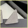 Fashion Diamond Earrings Studs Luxurys Designers Earring Gold Hoop Earrings Women Triangle Earings Brands Jewelry Wedding Ornaments Box