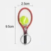 Simulation Tennis Collectable Keychain Bag Pendant Creative Racket Sports Gift Advertising Promotion Gifts