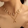 collier de cou de cou perlé